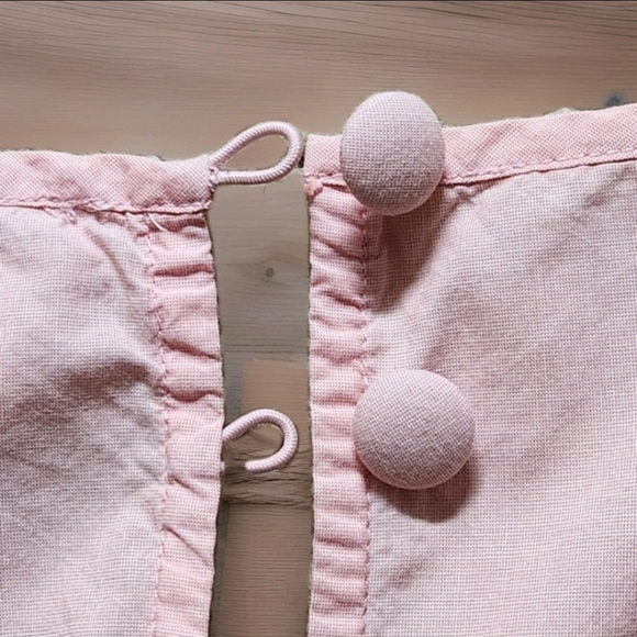 J.Crew womens bell sleeve blouse with ties. Size XS Color light pink - Picture 8 of 14